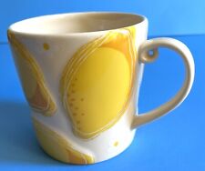 Starbucks 2006 Raised 3D Lemons Fruit Lemonade Coffee Mug 16oz Yellow picture