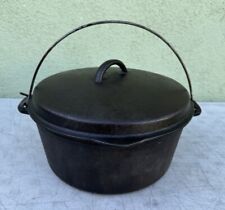 Vintage Cast Iron Wagner Ware Sidney -O- 1268 J Dutch Oven w/  Lid 10” Excellent picture