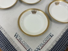 Vintage 1915s Hotel Del Coronado San Diego CA Berry Bowl Gold Encrusted Crown picture