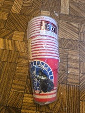 VINTAGE 1983 ROTJ RETURN OF THE JEDI DESIGNWARE PAPER PARTY CUPS 16 DARTH VADER picture