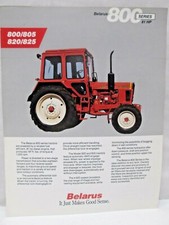 Belarus 800 Series Tractors 81 HP 805 820 825 Brochure Specifications 1995 picture