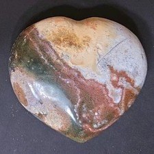 Ocean Japser Heart Approximately 3 X 3 Inches Amazing #P5 picture