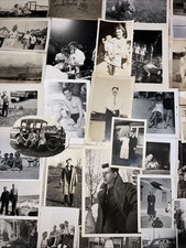 400 Vintage Antique Snapshots Photos Old Photographs BW Black White Lot #B picture