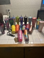 Lot Of 20 Various Starbucks Tumblers 5 with Straw Missing And Lanyard picture