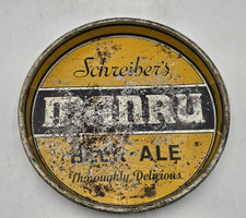Schreiber Brewery Manru Beer Tray Antique 30s Rare Vtg Buffalo NY Lager 13” picture