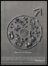 1964 Tiffany & Co Jewelry Vintage PRINT AD Men's Accessories Cufflinks picture