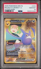 PSA 10 TEAM ROCKET'S CROBAT EX 242/182 - DESTINED RIVALS HYPER RARE - GEM MINT picture