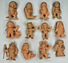 Vintage 12 Weird Monster Disfigured Lucky Yuckies Set Vending Toy Prizes NOS 45 picture