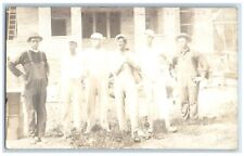 c1910's Six Men Looking For Wife Occupational RPPC Photo Antique Postcard picture