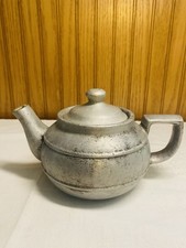 Individual vintage pewter teapot picture