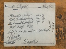 1941 prescription for PHENOBARBITAL & BELLADONNA - Atlantic Iowa - cost of 50c picture
