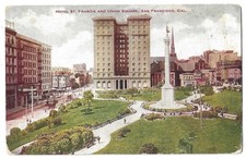 San Francisco Calif. c1908 St. Francis Hotel, Union Square, Dewey Monument picture