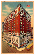 Pittsburgh PA Pennsylvania Roosevelt Hotel Bird's-Eye View 770 Linen Postcard picture