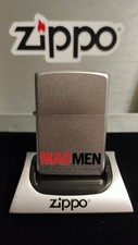 ZIPPO 2010 Madmen Lighter. Satin Chrome. Mint Condition/New picture