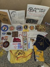 Vintage Boy Scouts America Neckerchiefs,Order Of The Arrow Sash,Patches,Ephemera picture
