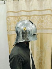 Medieval 15th Century Steel Sallet | SCA LARP Knight Helmet picture