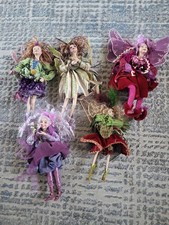 WINWARD Fairy Elf Pixie Enchanted Angel Winged Dolls Figurine Lot Of 5 picture