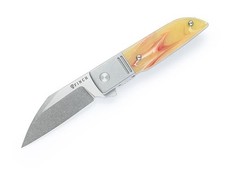 FINCH Geneva Spur Creme Soda pocketknife 154CM Steel Blade Resin handle picture