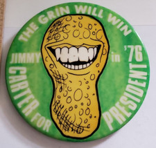 1976 - Jimmy Carter for President - THE GRIN WILL WIN - 3.5