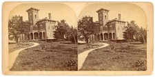 IOWA STEREOVIEW - Anamosa - Col. William T. and Elizabeth C. Shaw House - RARE picture
