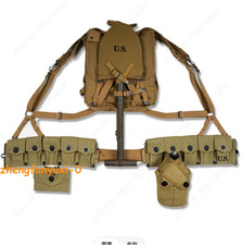 WW2 USMC US Army M1 Tactical Equipment Combat Training Gear 10Pcs Pouch Bag Set picture