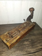 Antique National Selling Co. Wood & Metal Cigar Tuck Cutter Allentown Pa picture