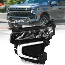 Full LED Headlights Assembly Compatible with Chevy Tahoe/Suburban 2021 2022 2023 picture