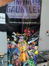 RARE Folded Promo Poster The Infinity Gauntlet Marvel 36 X 18 George Perez Art picture