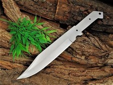 2pcs-Custom Handmade D2 Steel Hunting Bowie Blank Blade With Leather Sheath picture