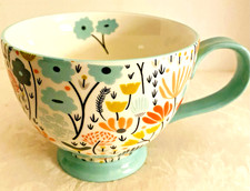 GRACE TEAWARE Fine Porcelain Tea Coffee Mug Floral Botanical DW Micro Safe EUC picture