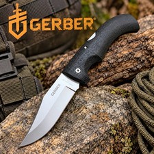GERBER Gator 06069N Lockback folding knife 420HC SS blade with pouch Made in USA picture