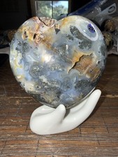 Gorgeous Large Marcasite Heart with Drusy picture
