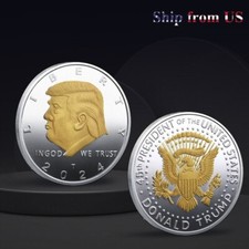 2024 Donald Trump Silver President Seal Liberty Challenge Coin (1 PCS) MAGA picture