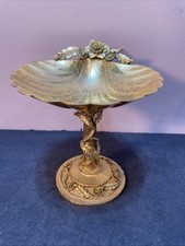 Vintage Matson 24 Kt Gold Plated Filigree Pedestal Soap Dish Hollywood Regency picture