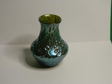 Small Antique Bohemian Art Glass Vase picture