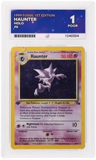 Pokemon TCG Haunter 6/62 1st Edition Fossil Set Holo Vintage 1999 WOTC Ace 1 picture