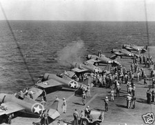 B&W WWII Photo F-4F Fighters USS Ranger WW 2 1942 World War Two US Navy USN picture