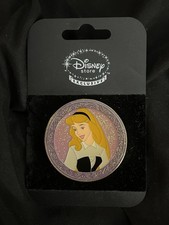 Disney Store 2008 Walt Disney Sleeping Beauty Aurora Compact Mirror Pin picture