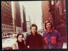 John Lennon & Yoko Ono Vintage 1970s Original Color Press Photo NYC picture