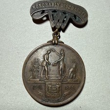 1866 West Virginia Civil War Medal Named Caleb Phillips 7th WV Cavalry Union picture