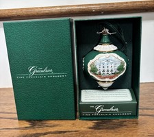Vintage 2005 Porcelain Greenbrier, WV Resort Christmas ornament 4