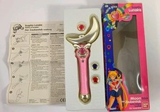RARE VINTAGE HTF 1992 Italian Edition Bandai Sailor Moon Toy Moon Stick Wand picture