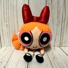 Cartoon Network Powerpuff Girls Blossom Plush Satin Bow Embroidered Eyes 8 Inch picture
