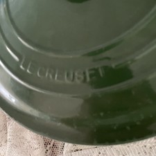 Le Creuset VTG Dutch Oven 28 7.25 Qt Cast Iron Dark Green French picture