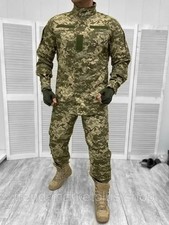 Military uniform pixel regulation Tactical suit Rip-stop💛💙 picture