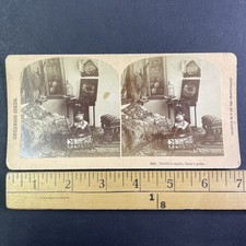 Child Empty Cradle Stereoview Kilburn Brothers 1884 Victorian Parlor picture