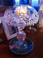 Illumin-Aries Fairy Lamp W/Cerium Glow Candle Stick & Clear Cherry Blossom Shade picture