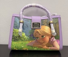 Loungefly Disney Rapunzel Tangled Small Satchel Handbag Purp/Multicolor picture
