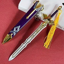 8.6inch Metal Zelda Katana Ainme Sword Figure Mini Sabre Figure Ninja Knife Gift picture