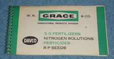 Vtg W R Grace & Co Davco 3-G Fertilizers Pocket Notepad Booklet 1967-68 Calendar picture